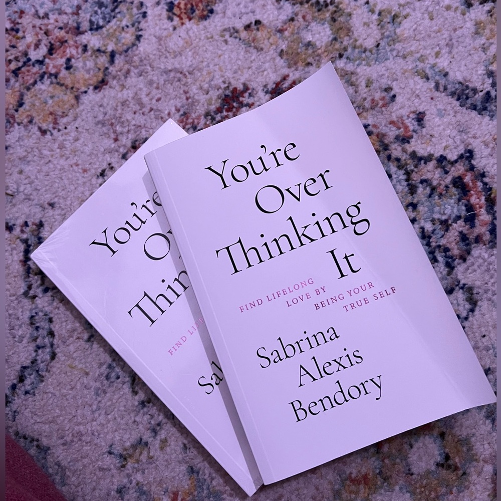 You’re overthinking it book !